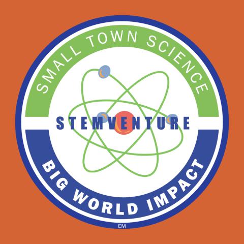 Stemventure logo: Small Town Science, Big World Impact