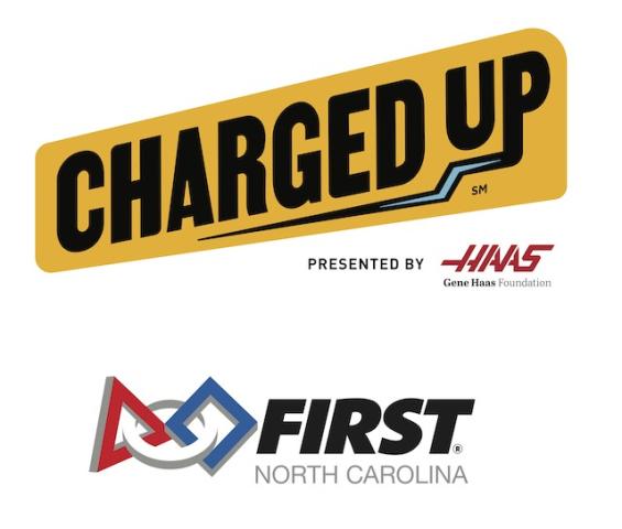 Charged Up and FIRST NC logos