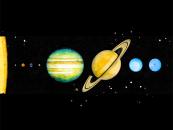 artistic rendering of the solar system