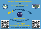 ROCKin' Geology Party on April 27, 2024 at Sandling Beach State Recreation Area from 11 am until 2 pm