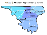 Albemarle Regional Library map