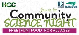 Community Science Night event logo