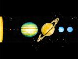 artistic rendering of the solar system