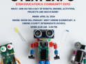 Greene County Schools STEM Expo flyer with robots