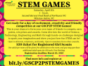 STEM Games flyer