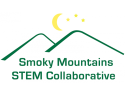 Smoky Mountain STEM collaborative, outline of mountains and the moon and stars