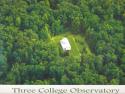 Aerial view of Three College Observatory 